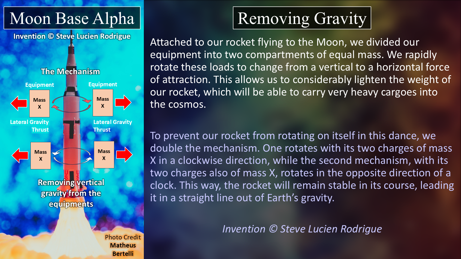 Removing Gravity