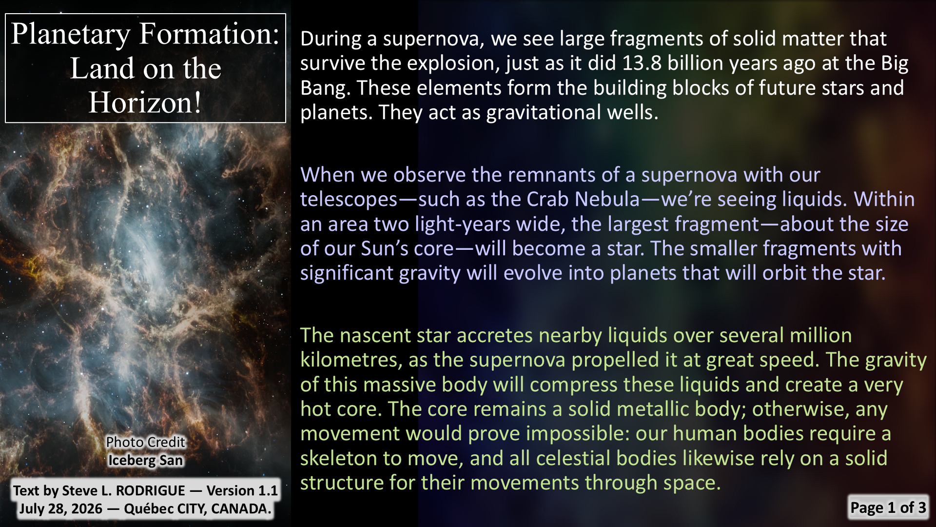 Planetary Creation - Page 01