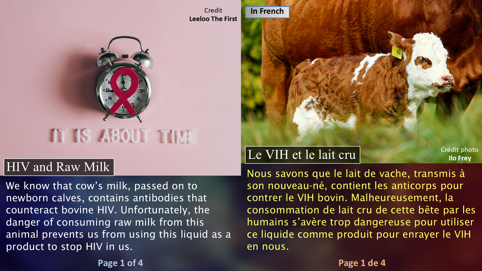 HIV and The Solution / Le VIH et la solution - Page 1