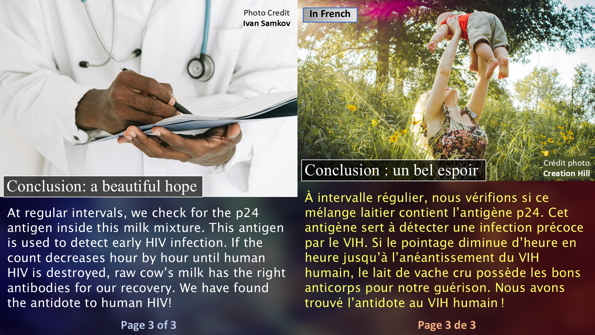 HIV and Raw Cow’s Milk - Page 3 / Le VIH et le lait de vache cru - Page 3